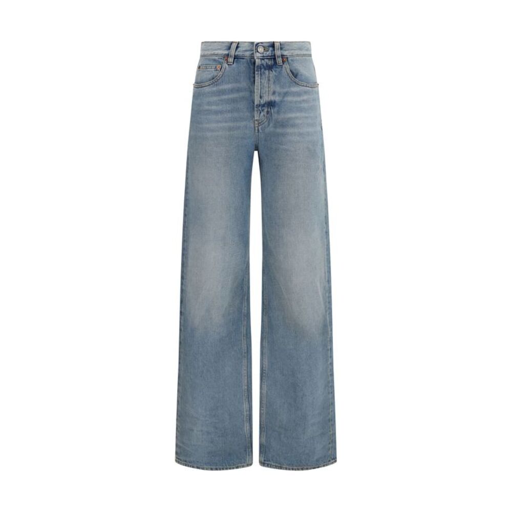 Saint Laurent Women 90'S High-Waisted Wide-Leg Jeans